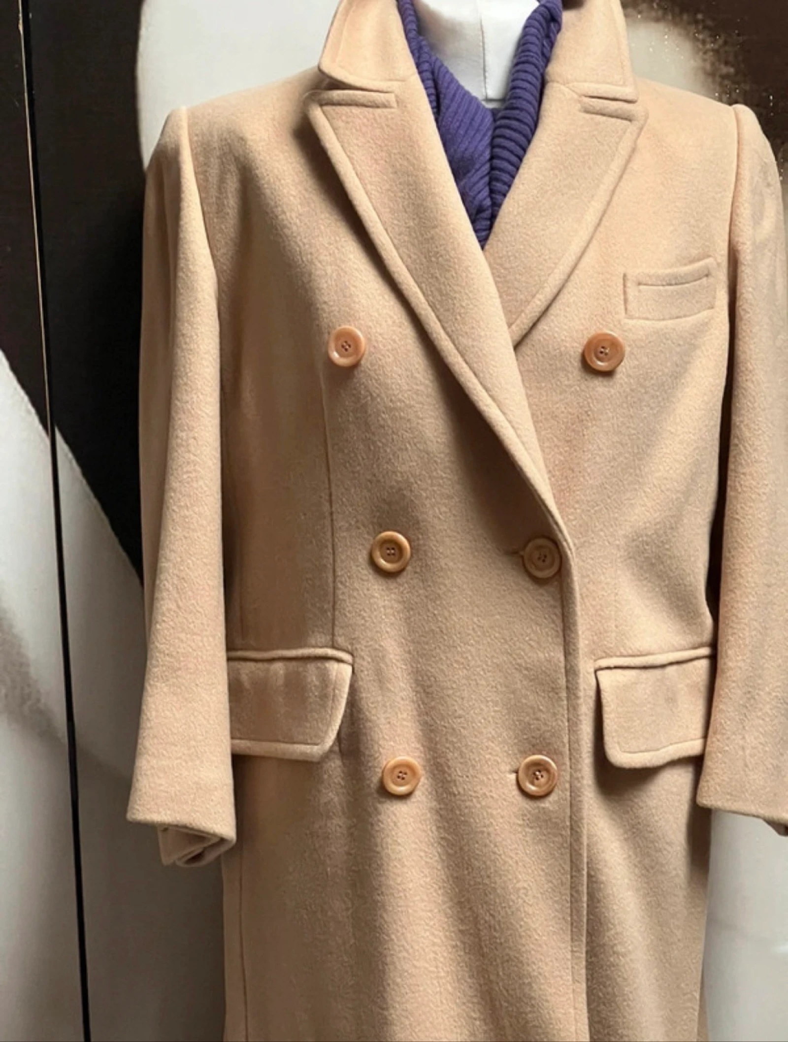Marilyn de Perel long coat in angora cashmere wool – photo 8